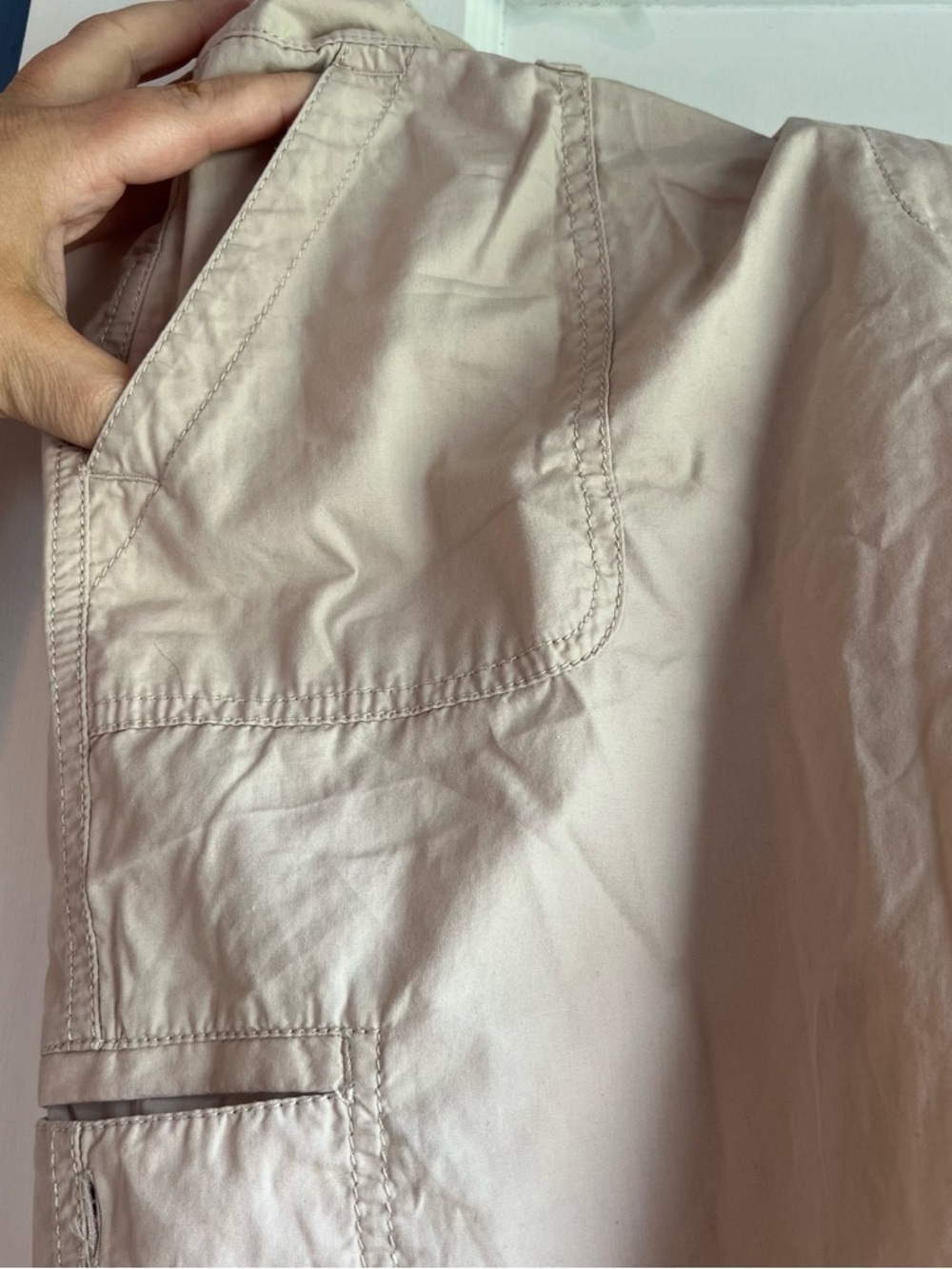 LOFT beige utility pull-on pants - Picture 12 of 15
